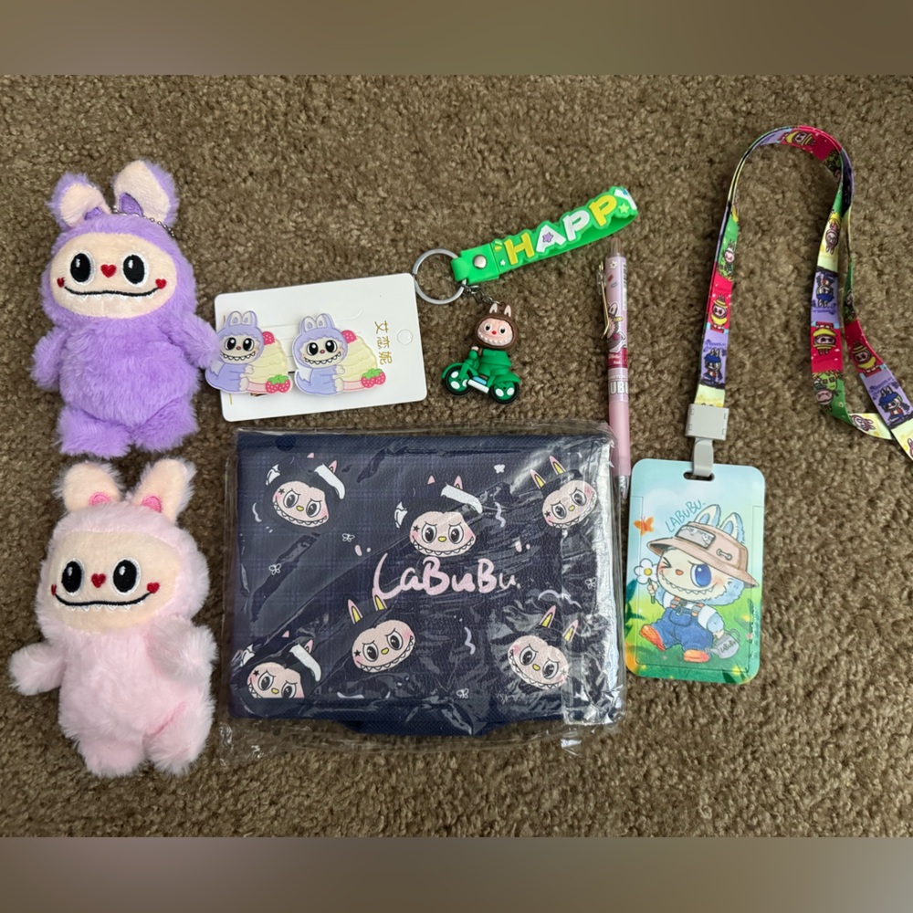 Cute Labubu Accessories Set Bundle